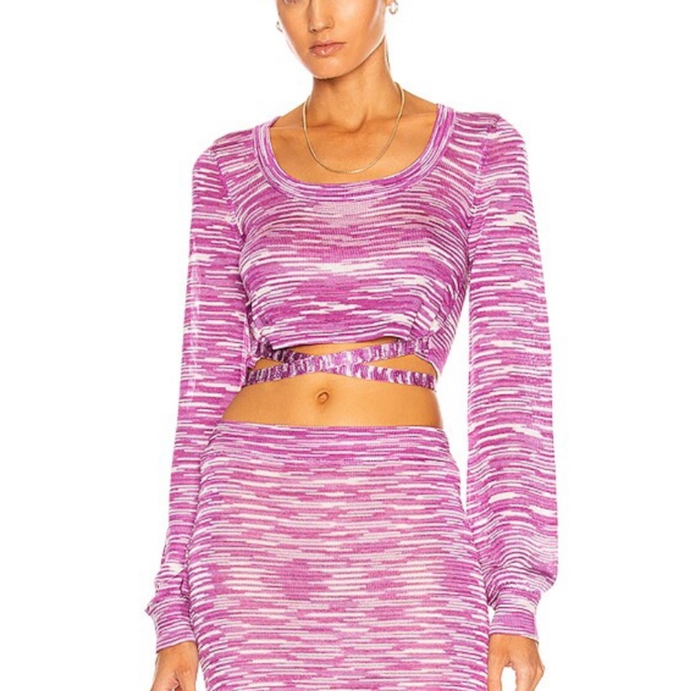Alexis Pink Crop Top